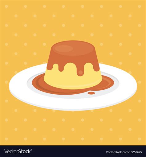 Pudding Royalty Free Vector Image Vectorstock