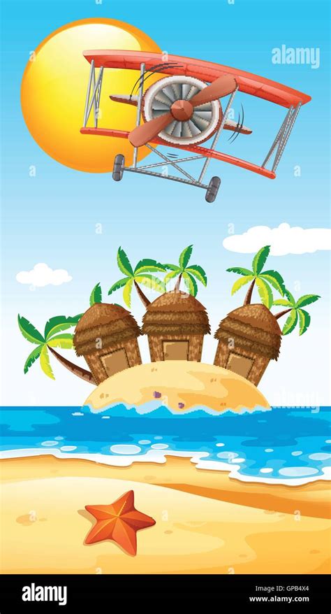 Over Island Stock Vector Images Alamy