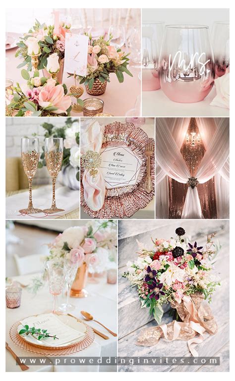2020 Wedding Trends Chic Rose Gold Wedding Ideas Blush Wedding Theme