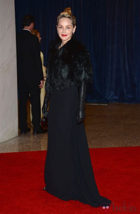 Sharon Stone En La 2013 White House Correspondents Association Alfombra Roja De La 2013 White