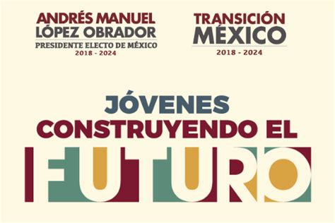 Jóvenes construyendo el futuro va dirigido a la población mexicana que sean jóvenes de entre 18 a 29 años de edad que no estudien ni trabajen. PROGRAMA JOVENES CONSTRUYENDO EL FUTURO