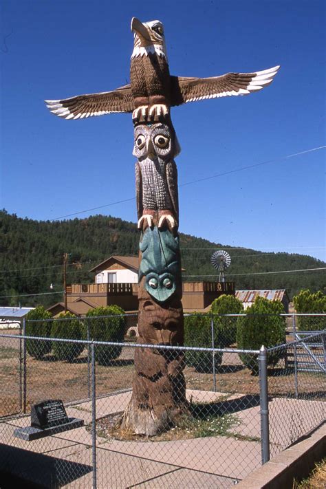 Nounedit · any natural object or living creature that serves as an emblem of a tribe, clan or family. The Totem Monument in Strawberry - Arizona Oddities