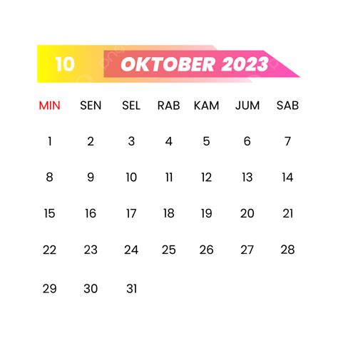 Gambar Kalendar Oktober 2023 Oktober 2023 Takwim 2023