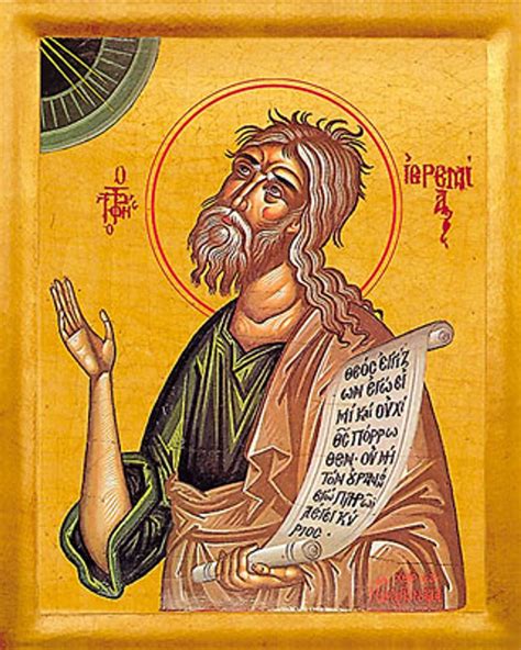 Icon Of The Prophet Jeremiah 20th C 1je10 Uncut Mountain Supply