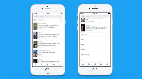 Twitter Launches “explore” A New Home For Moments Trends Search And