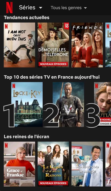 Netflix Affiche Désormais Son Top 10 Des Films Et Séries Les Plus