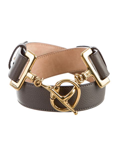 Gucci Horsebit Leather Waist Belt Accessories Guc159512 The Realreal