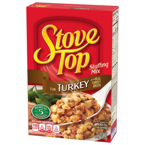 Stove Top Stuffing Mix Turkey Front Right Elevated