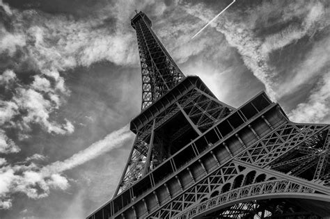 Fondos De Pantalla Viajar París Francia Canon Blanco Negro Torre