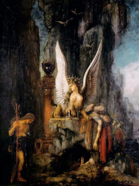 Oedipus The Wayfarer Gustave Moreau Canvas Art Prints Painting Reproductions Art