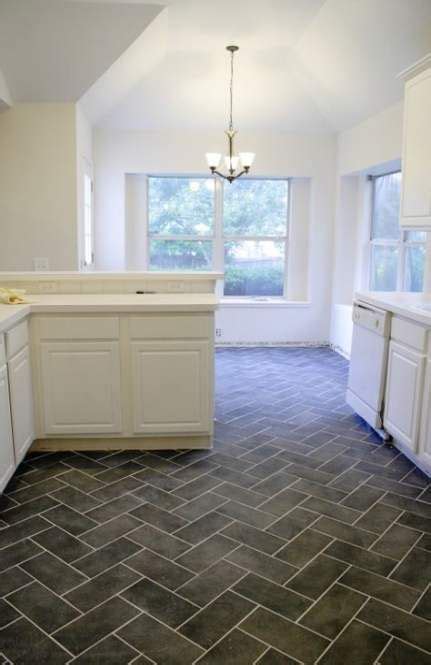 68 Ideas Kitchen Floor Tile Slate Herringbone Pattern Herringbone