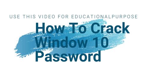 How To Crack Window 10 Password With Command Windows 10 Layzco