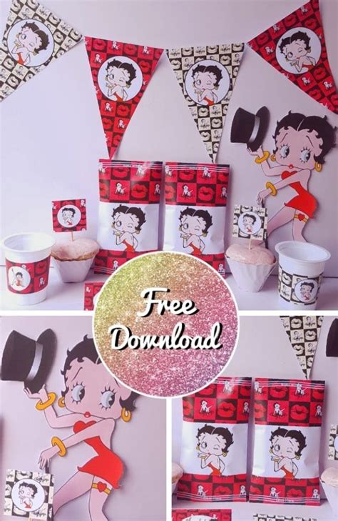 Free Betty Boop Party Printable Magical Printable