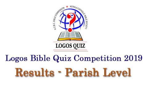 Logos Bible Quiz 2019 Results Parish Level Diocese