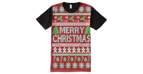 Ugly Christmas Sweater All Over Print T Shirt
