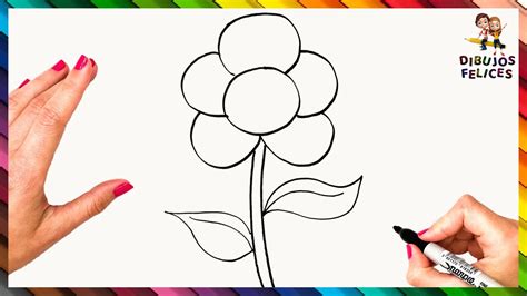 Cómo Dibujar Una Flor Bonita De Forma Fácil Y Rápida 🌼 Youtube