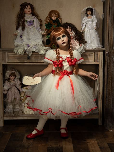 Girls Haunted Annabelle Doll Inspired Tutu Dress Costume In 2022 Tutu