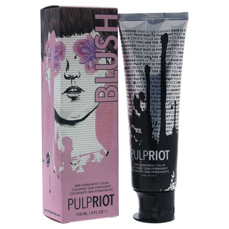 pulp riot semi permanent color blush light pink 4 oz hair color