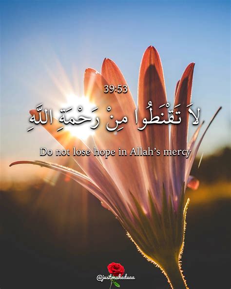 لاَ تَقْنَطُوا مِنْ رَحْمَةِ 💝 Do Not Lose Hope In Allahs Mercy 💝