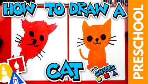 How To Draw A Cat Preschool Art For Kids Hub