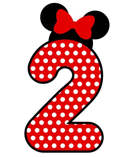 6 Best Printable Mickey Mouse Red Number 1 Printableecom 6 Best