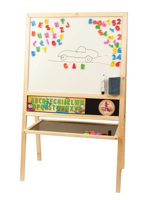 Duża tablica dla dziecka. Naturalna ramka | Zabawki edukacyjne i rozwojowe \ Tablice edukacyjne ...