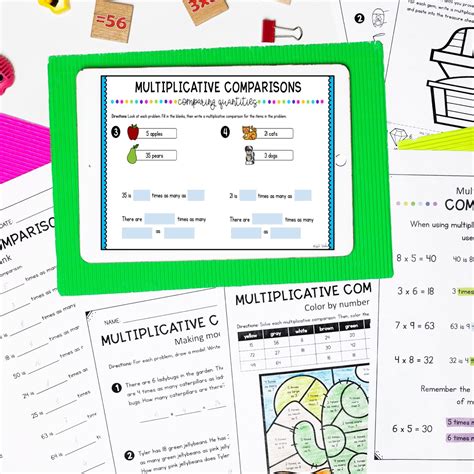 Multiplicative Comparison Worksheets Pdf Printable Worksheets