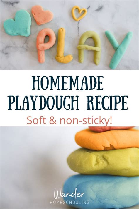 Easy Homemade Playdough Recipe With Cream Of Tartar Recipe Easy