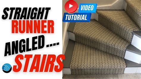 Install A Straight Carpet Runner On Winding Or Turning Stairs Youtube