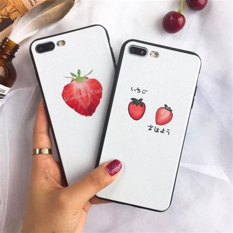 Summer Cool Cover For Iphone 8 Plus Stawberry Peach Watermelon Fruit