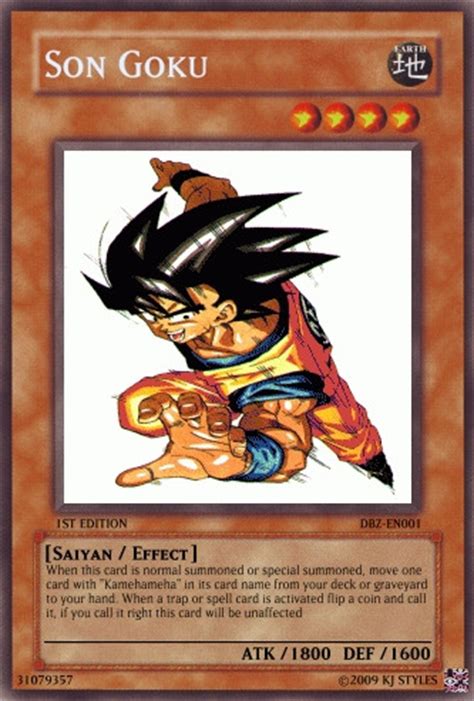 Check spelling or type a new query. DBZ Son Goku Yugioh card by KingofGames11 on DeviantArt