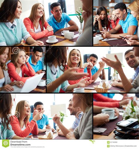 Friends chatting stock photo. Image of cafe, discussing - 61745350