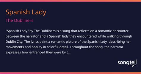 Meaning Of Spanish Lady By The Dubliners