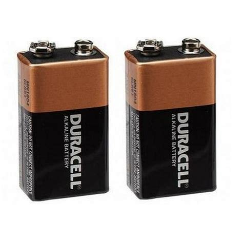 Duracell Alkaline 9v Battery Pack Of 2 Mn1604