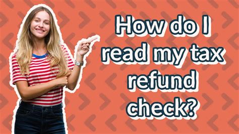 How Do I Read My Tax Refund Check Youtube