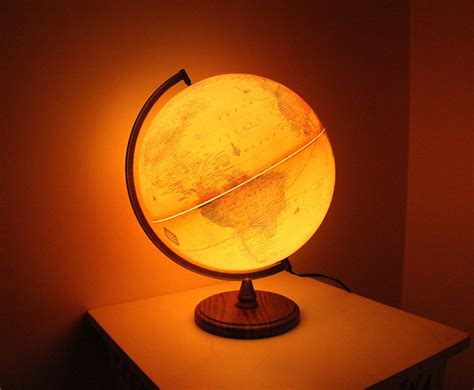 Vintage Cram's Antique Globe Lamp By The George F. Cram