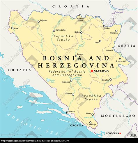 Bosnien Landkarte