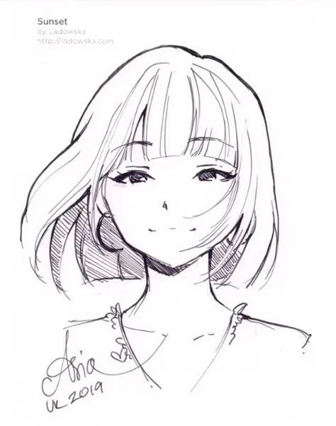 How To Draw An Anime Girl Girl Drawing Sketches Anime Girl Drawings