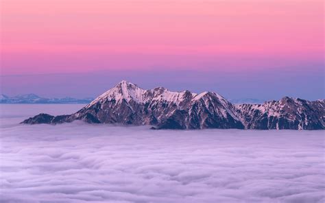Download Wallpaper 3840x2400 Mountains Fog Clouds Peaks 4k Ultra Hd