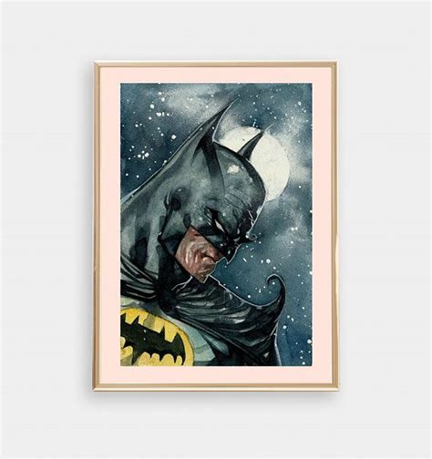 A4 Superhero Batman Art Print Instant Download Like A Boss Home