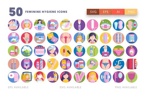 Feminine Hygiene Icons Pngsvgeps