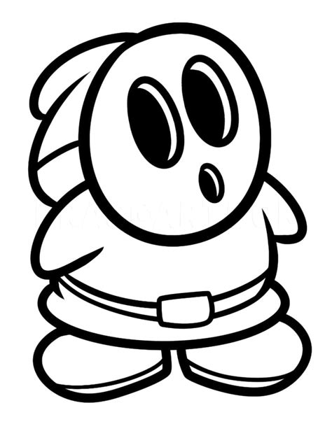 Printable Shy Guy Mario Coloring Page Free Printable Coloring Pages
