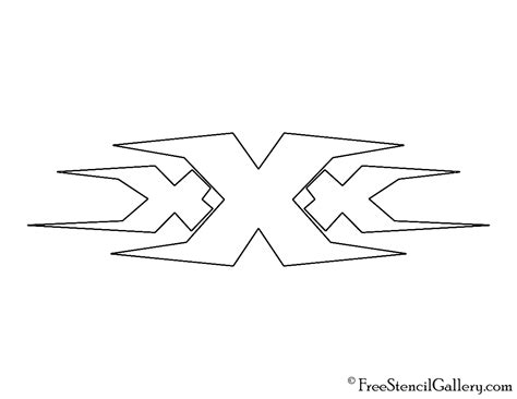 Triple X Logo Stencil Free Stencil Gallery
