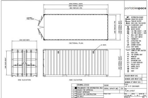20 Foot Shipping Container Cad Drawings Rezaz Images