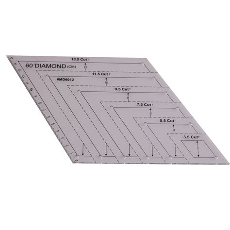 American Quilts 60 Degree Diamond Patchwork Quilting Ruler Diy Cutting