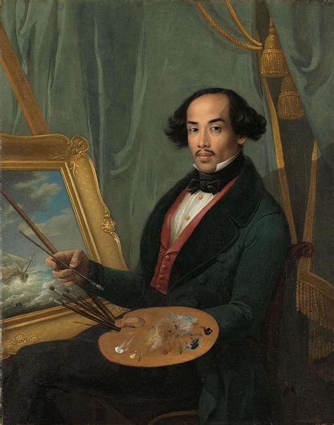 Portrait Of Raden Syarif Bustaman Saleh Painting By Friedrich Carl Albert Schreuel Attributed
