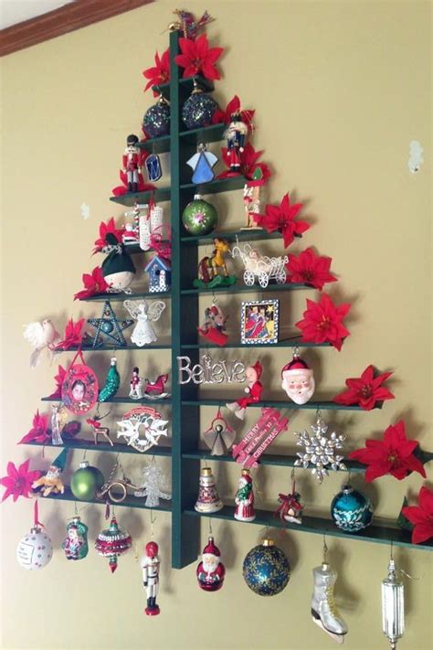 Cool 46 Impressive Christmas Tree Alternatives Ideas Wall Christmas