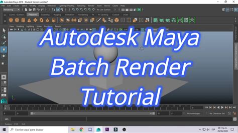 Autodesk Maya Batch Render Tutorial Youtube
