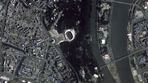 Aerial View Of North Koreas Bizarre Capital Pyongyang Give Rare