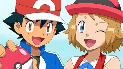 Ash With Serena By Spartandragon12 On Deviantart